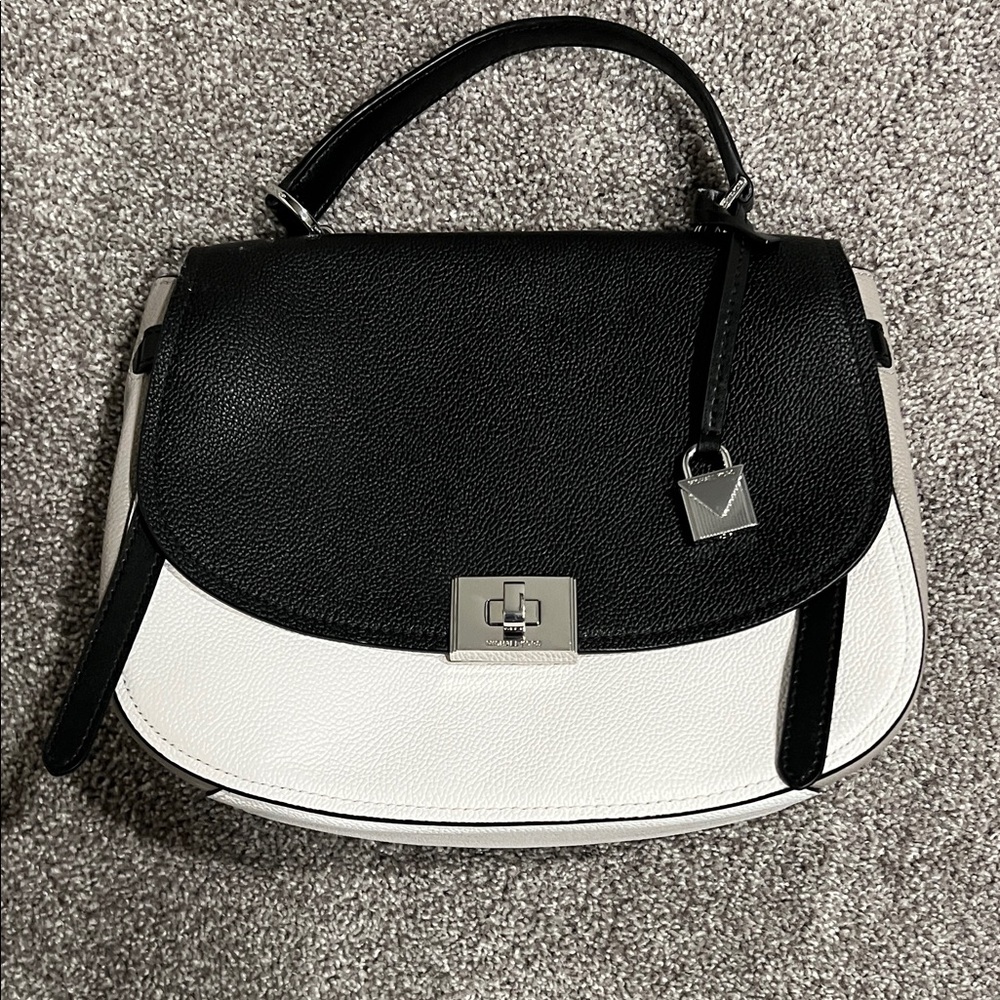 MICHAEL Michael Kors Classic Black, Gray and White Elegant Hand Bag